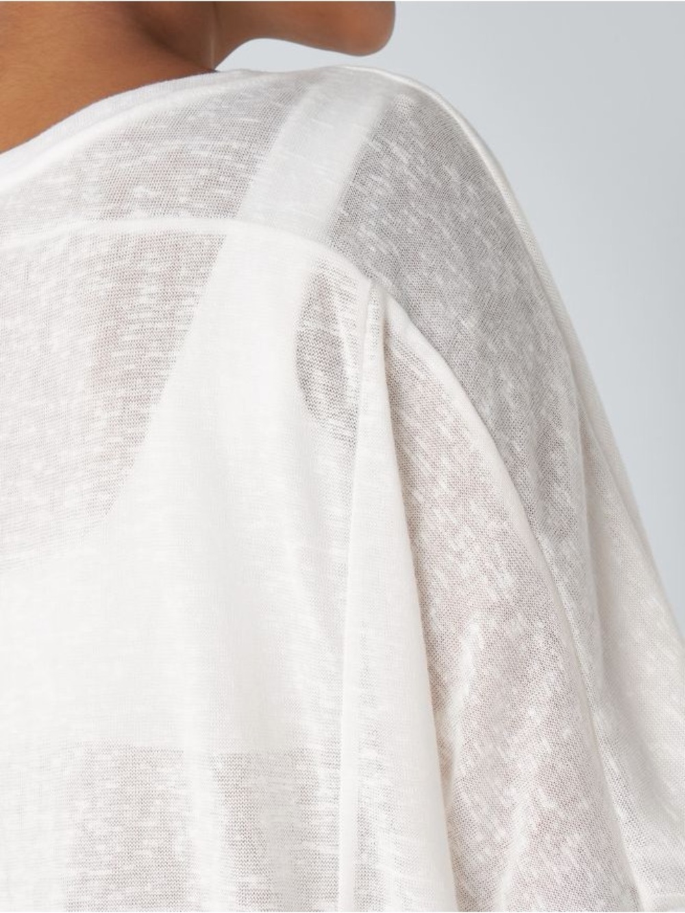 HALARA White Relaxed Crewneck Tunic - Picture 6 of 9